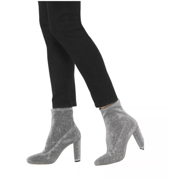 MICHAEL KORS Mandy Glitter Stretch-Knit Ankle Boot 8 NWOT! - Picture 2 of 6